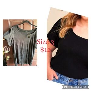 Slack puff sleeve torrid tee